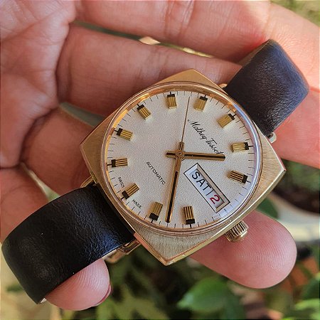 Relógio Masculino Mathey Tissot 10kt Gold Filled