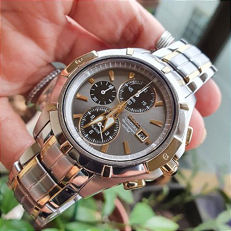 Relógio Seiko Cotura 7T62-OFAD Cronógrafo Calendário