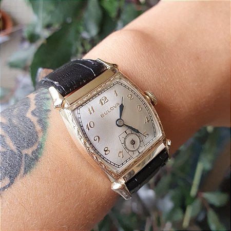 Relógio Bulova Art Deco Suíço Anos 50