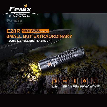 Lanterna Fenix E28R 1500 Lumens Recarregável