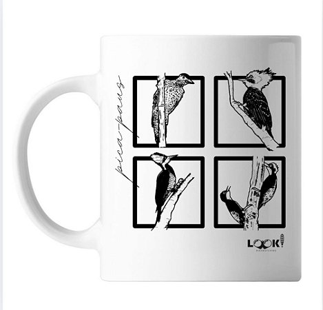 Caneca LOOK! Pica-paus