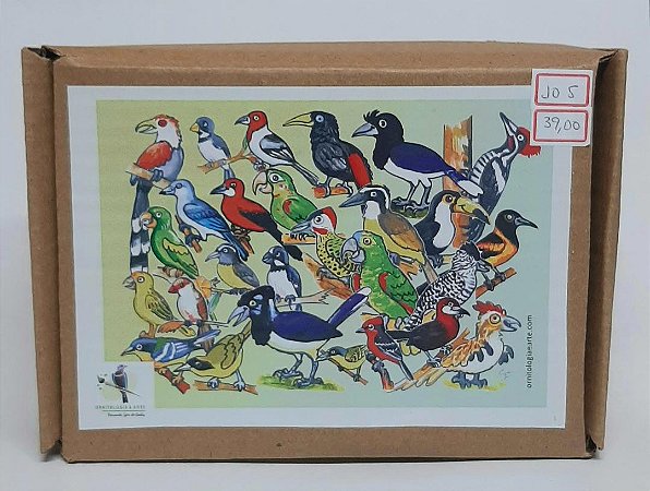 Quebra-Cabeça Ornitologia e Arte - Minhas Primeiras Observações - 16 Peças