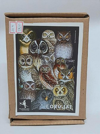 Quebra-Cabeça Ornitologia e Arte - Corujas - 60 Peças