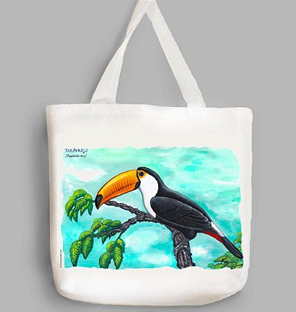Ecobag Ornitologia e Arte - Tucanuçú