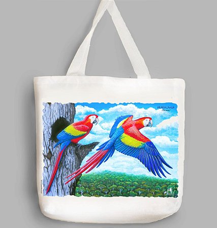 Ecobag Ornitologia e Arte - Araracanga