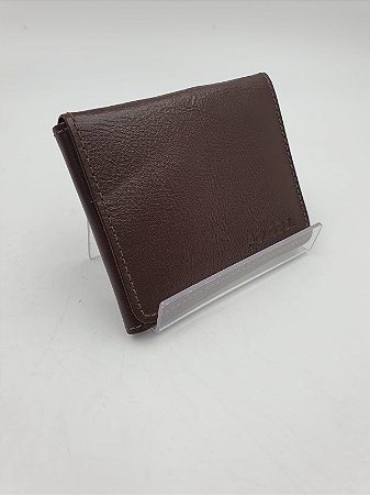 Carteira Masculina Slim Couro Café 500CF