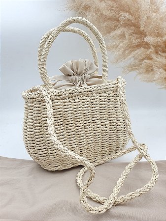 Bolsa Rafia Grécia Offwhite HX1822OW