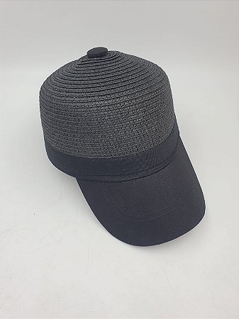Boné Palha Ajustável Preto S0343PR