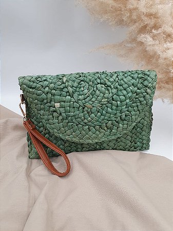 Clutch Rafia Mari Verde 1160819VD