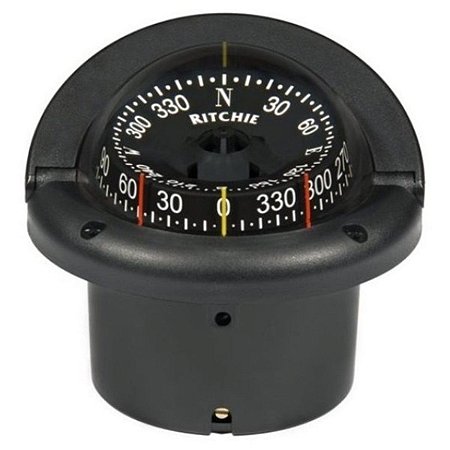 Bússola Ritchie Hf743 Náutica Marítima De Embutir 12v Lancha
