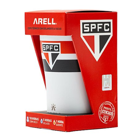 Copo Térmico Arell Inox Para Cerveja Bebidas São Paulo 500 Ml