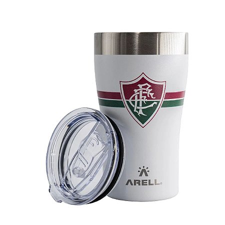 Copo Térmico Arell Fluminense Branco Para Bebidas Luxo 500ml