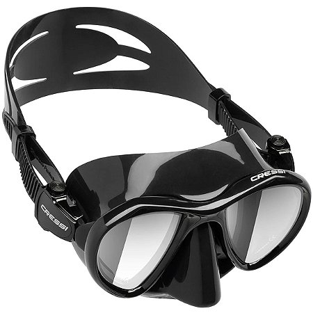 Máscara de Mergulho Cressi Metis HD Preto e Vermelho Pesca