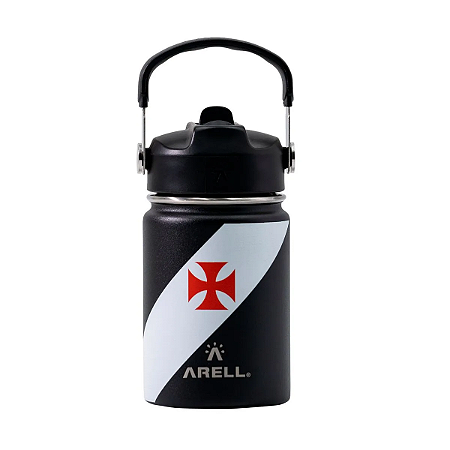 Garrafa Térmica Arell Com Alça Straw Flask Vasco 355ml Luxo