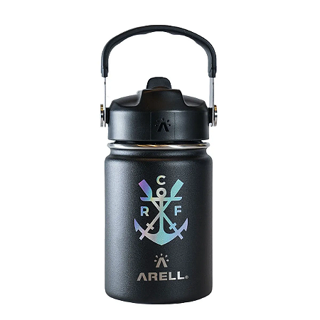 Garrafa Térmica Flamengo Arell Straw Flask Para Sport 355ml