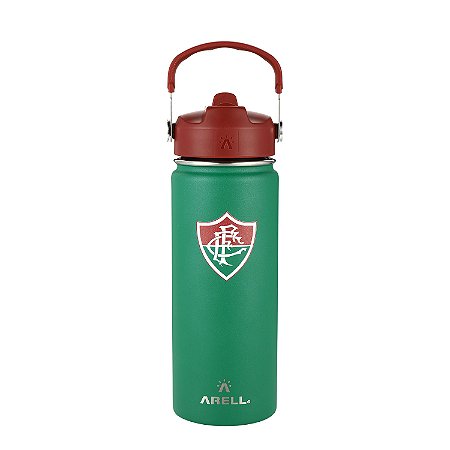 Garrafa Térmica Arell a Vácuo Tricolor do Fluminense 532ml