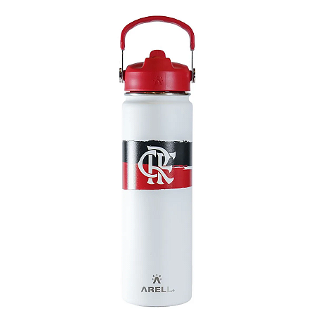 Garrafa Térmica Arell StrawFlask 650ml Time Flamengo 16