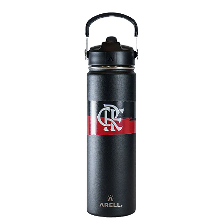 Garrafa Térmica Arell StrawFlask 650ml Time Flamengo 14