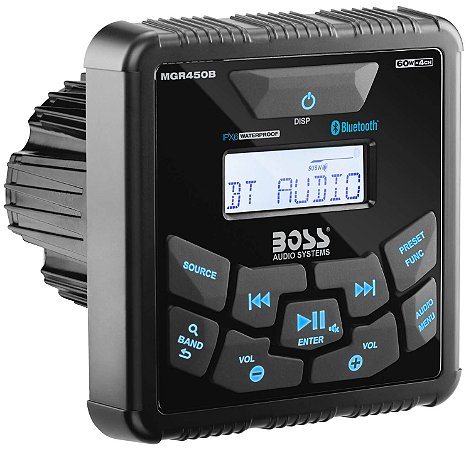 Rádio Som Multimídia B.Tooth Boss Marine Marinizado Mgr450b