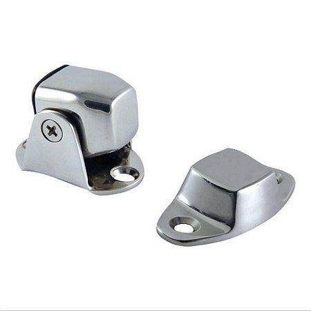 Trava Magnético 3,5Kg Prendedor De Porta Em Aço Inox Luxo