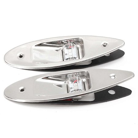 Luz De Navegação Olho De Tubarão Em Led Bombordo Boreste 12V