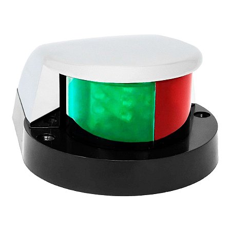 Luz De Navegação Bicolor De Proa Branca 12V Bb E Be 1 Milha