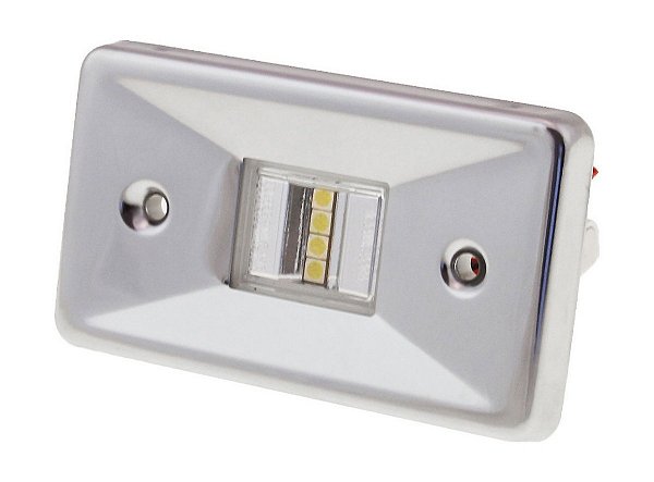 Luz De Alcançada Spor Led 12V Sobrepor Em Aço Inox Lancha