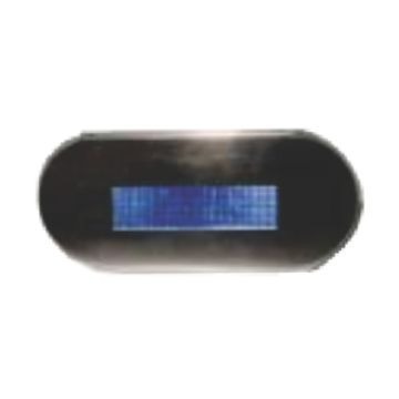 Luz Cromada Em Aço Inox 12V Led Azul