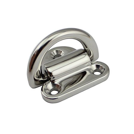 Alça Passa Cabo 3 Apoios 6 Mm Em Aço Inox Para Convés Toldos