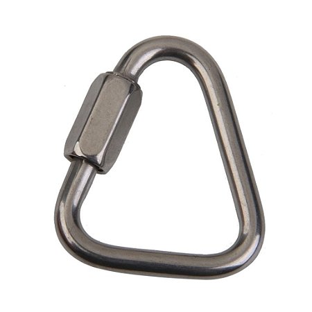 Link Delta Mosquetão Rosqueável 5 Mm Em Aço Inox Náutico