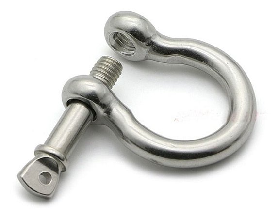 Manilha Tornel Balão Em Aço Inox 5Mm Carga Max 9,1 Kn Anilha