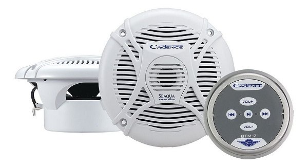 Som Bluetooth E Alto Falante Marinizado 6,5 Pol Lancha Barco