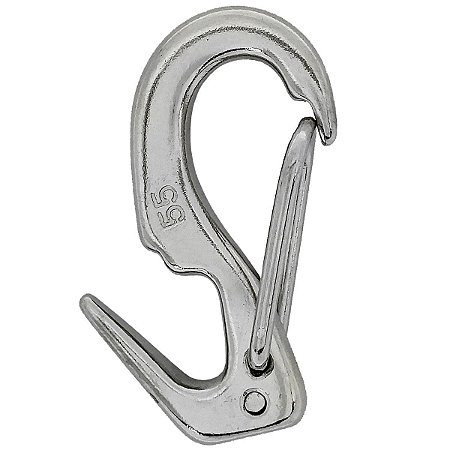 Mosquetão Aço Inox 90 Mm Engate Rápido E Gancho De Pressão