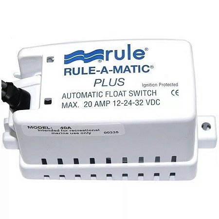 Automático Para Bomba De Porão Rule 20A Com Capa Lancha