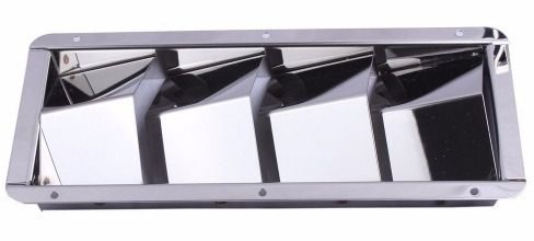 Grade Entrada De Ventilação De Ar 4 Aberturas Em Aço Inox