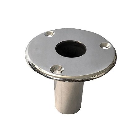 Base Para Crock Náutico Em Aço Inox Tubos De Até 25Mm Lancha