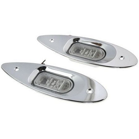 Luz De Navegação Olho De Tubarão Em Led Em Aço Inox Bb E Be