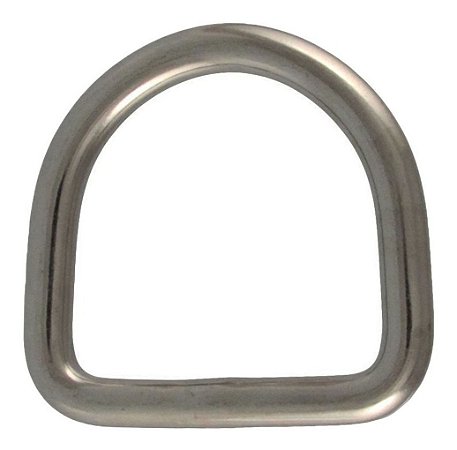 Anel Em Aço Inox Em Forma De D 4 X 25Mm Para Toldos Bolsas