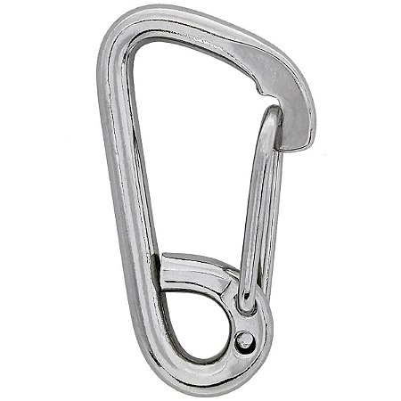 Mosquetão Em Aço Inox Engate Rápido De Pressão 6 X 60Mm