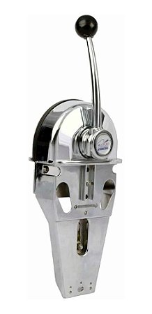 Manete De Comando A Distância Em Aço Inox Um Motor Barco