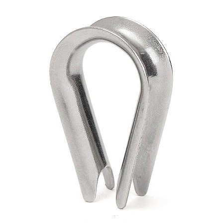 Sapatilho Em Aço Inox Anilha 68 X 42Mm Cabo De Aço 12Mm