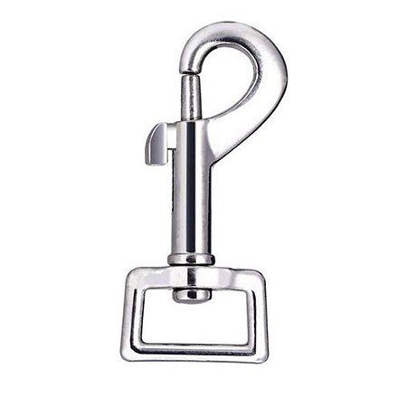 Mosquetão Com Destorcedor Assimétrico Em Aço Inox 61 X 13Mm
