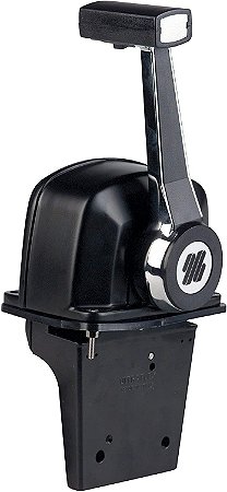 Manete De Comando B77 Uflex Com Trim Em Alumínio Para Lancha