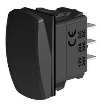 Botão Liga Desliga Interruptor On Off On Painel 2 Led Azul