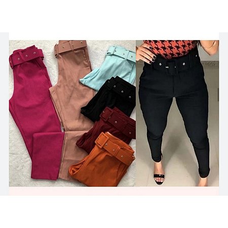 Calça Cinto Bengaline