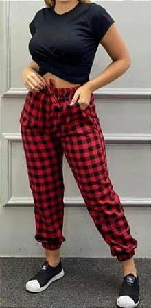Calça Jogger Xadrez