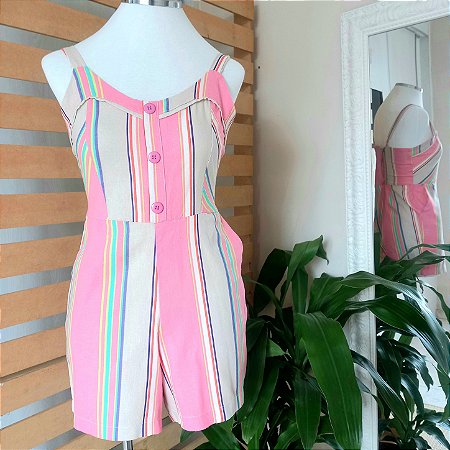 Macaquinho Listras Colorido