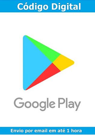 Cartão Presente Google Play R$15