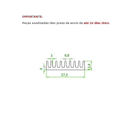 Dissipador de Calor modelo HS 5713