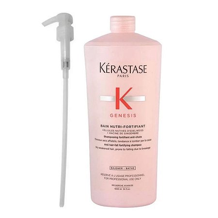 Kérastase Genesis Nutri-Fortifiant Shampoo Fortificante Antiqueda - 1L